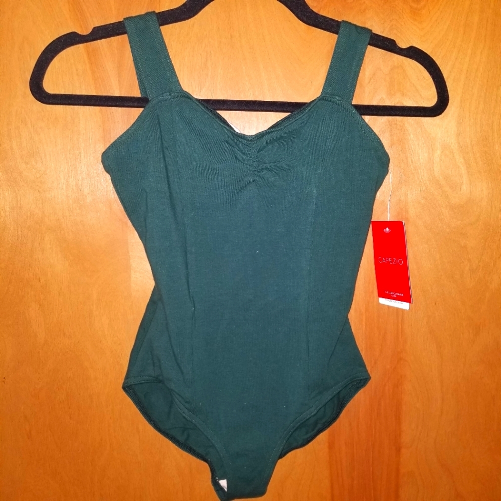 CAPEZIO Green Leotard CHILD LARGE